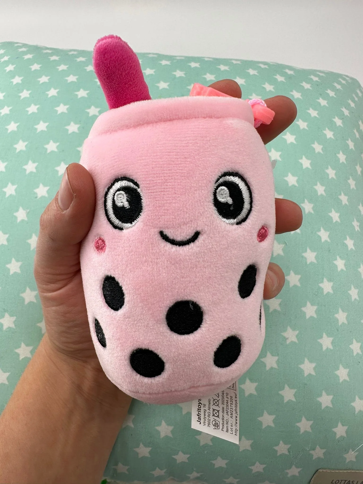 SOMA Bubble Tea Kuscheltier Plüschtier rosa 11 cm