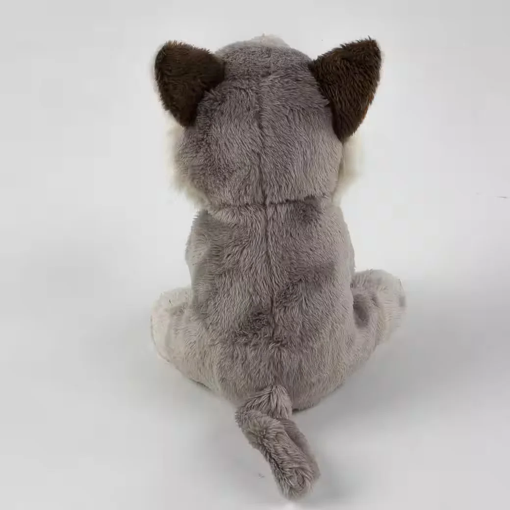 TEDDYS ROTHENBURG Plüschtier Wolf grau 15 cm sitzend Kuscheltier