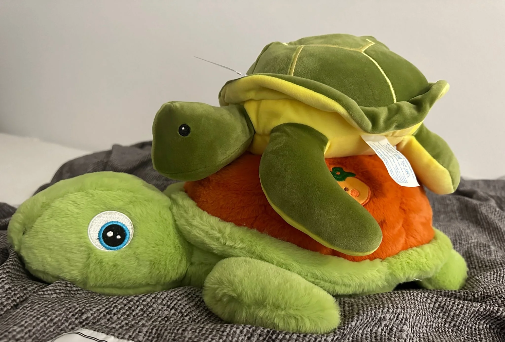 SOMA Kuscheltier Schildkröte Plüschtier Stofftier XXL 45 cm grün