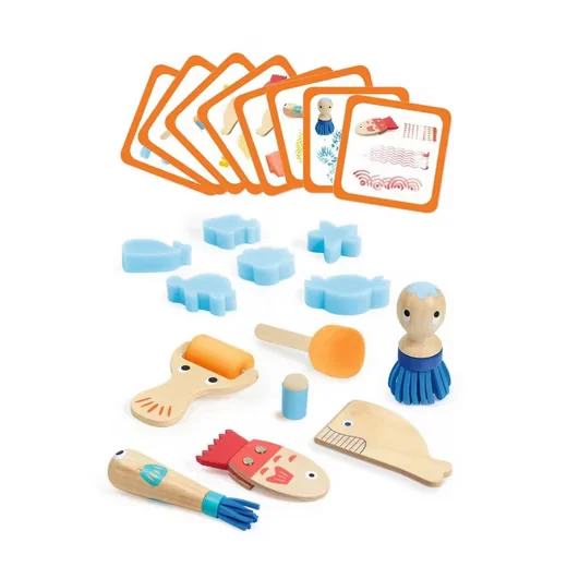 DJECO Kreativset Malen 3-6 Malwerkzeug Set für Kinder