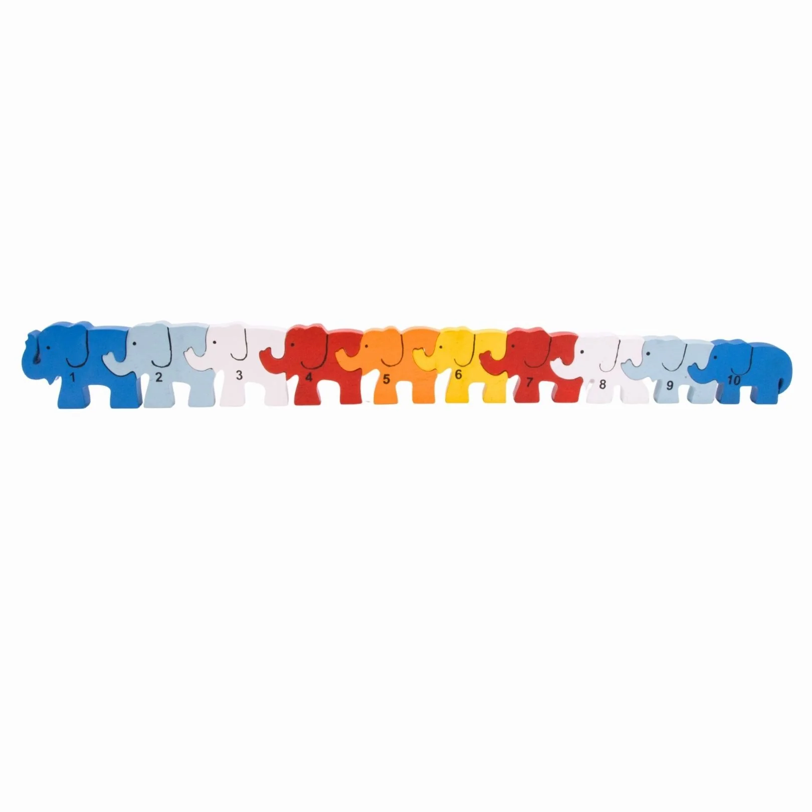 GICO Steckpuzzle Holz Elefantenherde Zahlen 1-10 Lernspiel 3920
