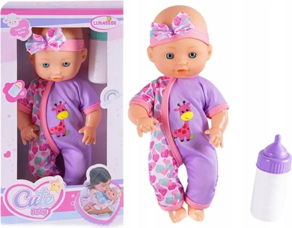 Midex Babypuppe Neugeborenes 25 cm realistisch im Schlafanzug weich
