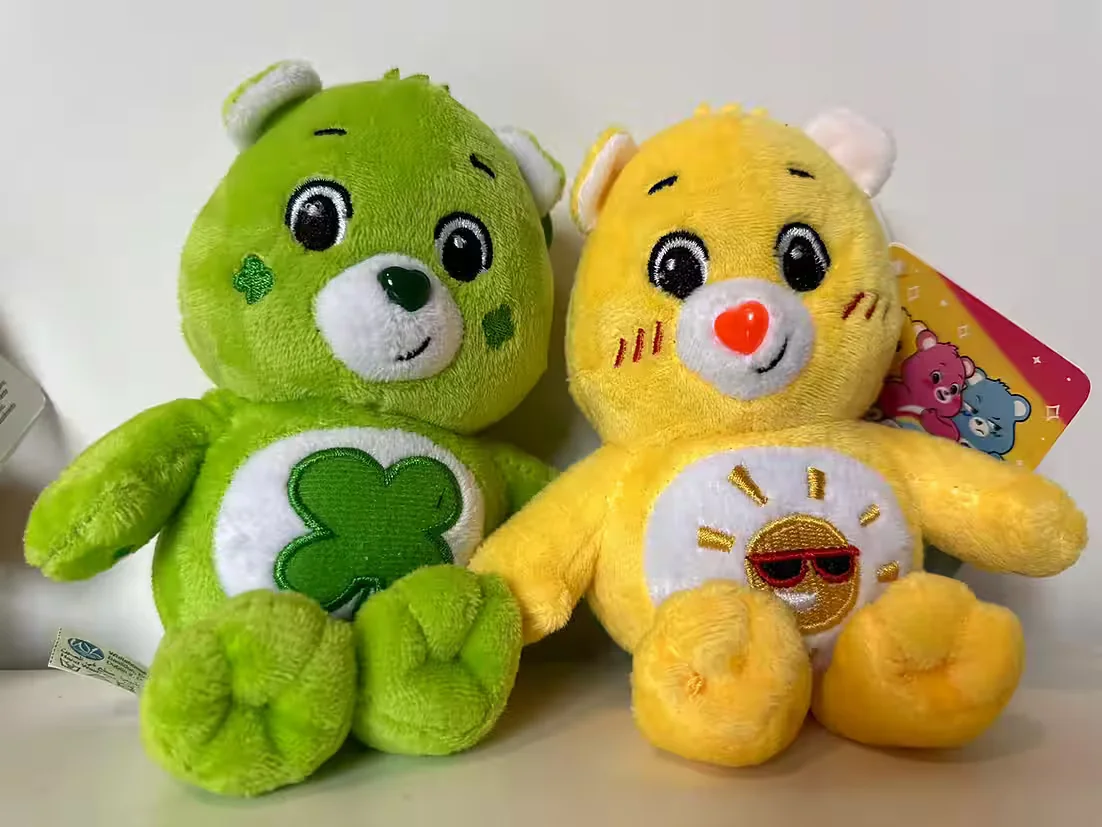 SOMA Care Bears Glücksbärchi Bagclip 14 cm braun Kuscheltier