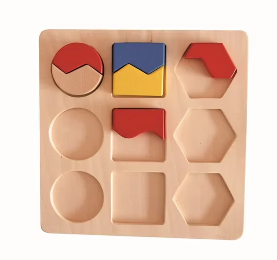 WOODYLAND Lernpuzzle 90005 aus Holz geometrische Formen und Farben