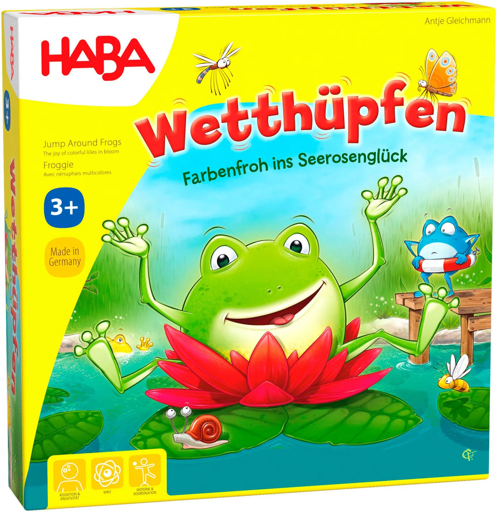 HABA Wetthüpfen Gesellschaftsspiel für Kinder