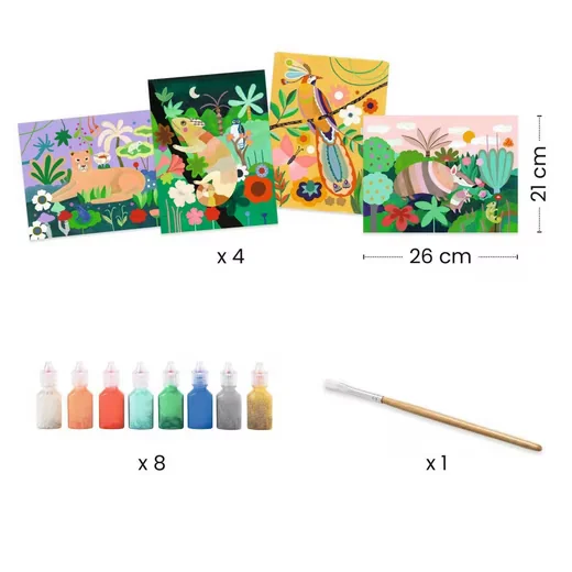 DJECO Kreativset Malset Regenwald für Kinder
