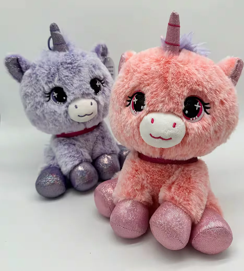 SOMA Einhorn Kuscheltier lila Glitzer XXL superweich Mädchen Geschenk