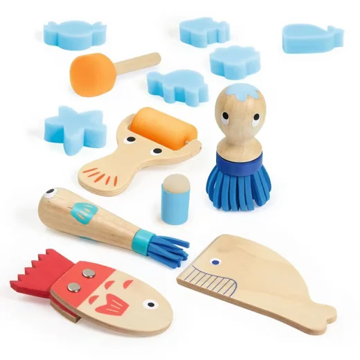 DJECO Kreativset Malen 3-6 Malwerkzeug Set für Kinder
