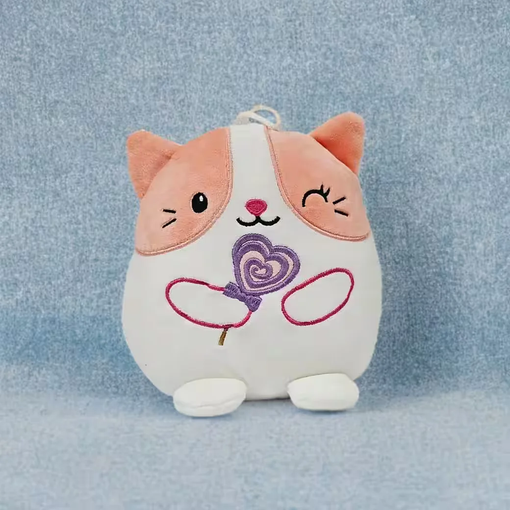 SOMA Kawaii Kuties Katze Plüsch Kuscheltier 20 cm rosa weiß Geschenk
