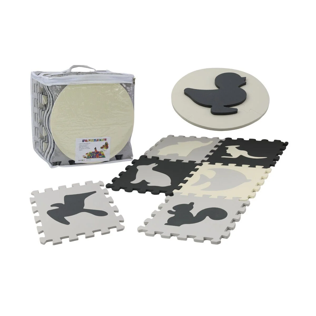 WISAM Lernspielzeug Puzzlematte weich kontrastreich pädagogisch Baby