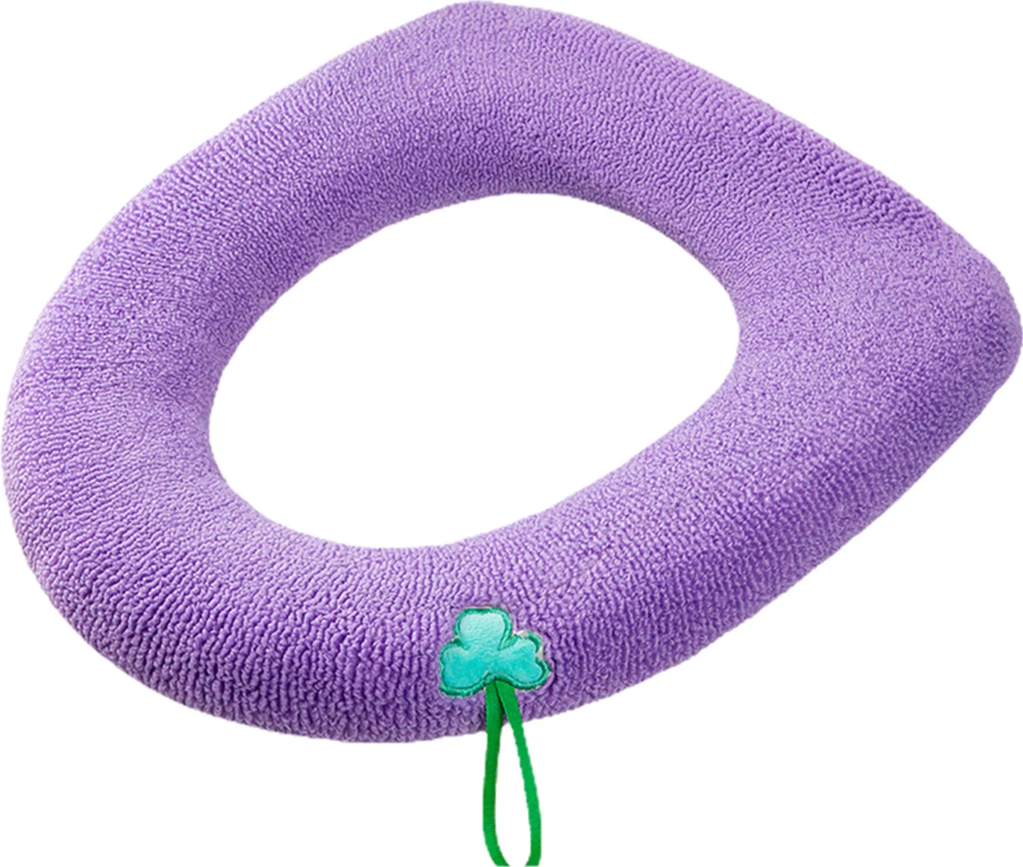 Atmungsaktive Toilettenmatte mit Blumenmuster – Lila