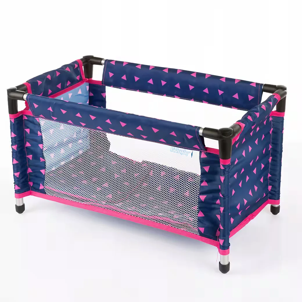 KINDERPLAY Puppenreisebett faltbar mit Tasche für Puppen bis 46 cm