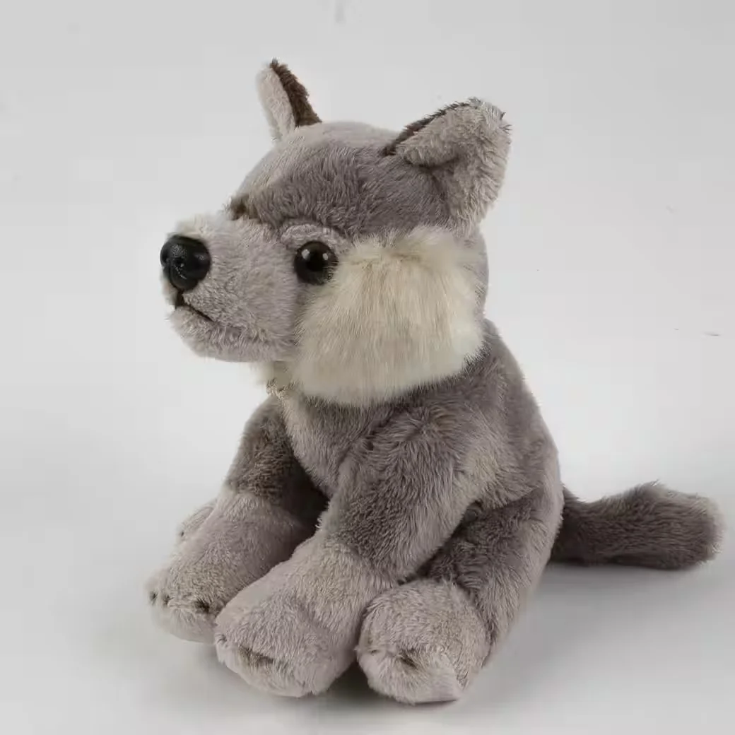 TEDDYS ROTHENBURG Plüschtier Wolf grau 15 cm sitzend Kuscheltier