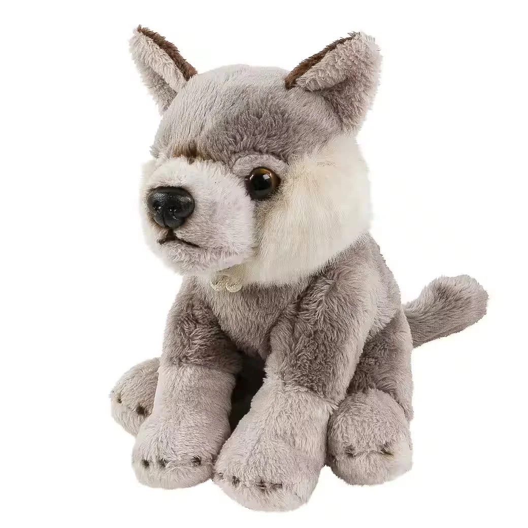 TEDDYS ROTHENBURG Plüschtier Wolf grau 15 cm sitzend Kuscheltier