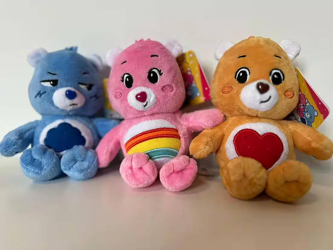 SOMA Care Bears Glücksbärchi Bagclip 14 cm braun Kuscheltier