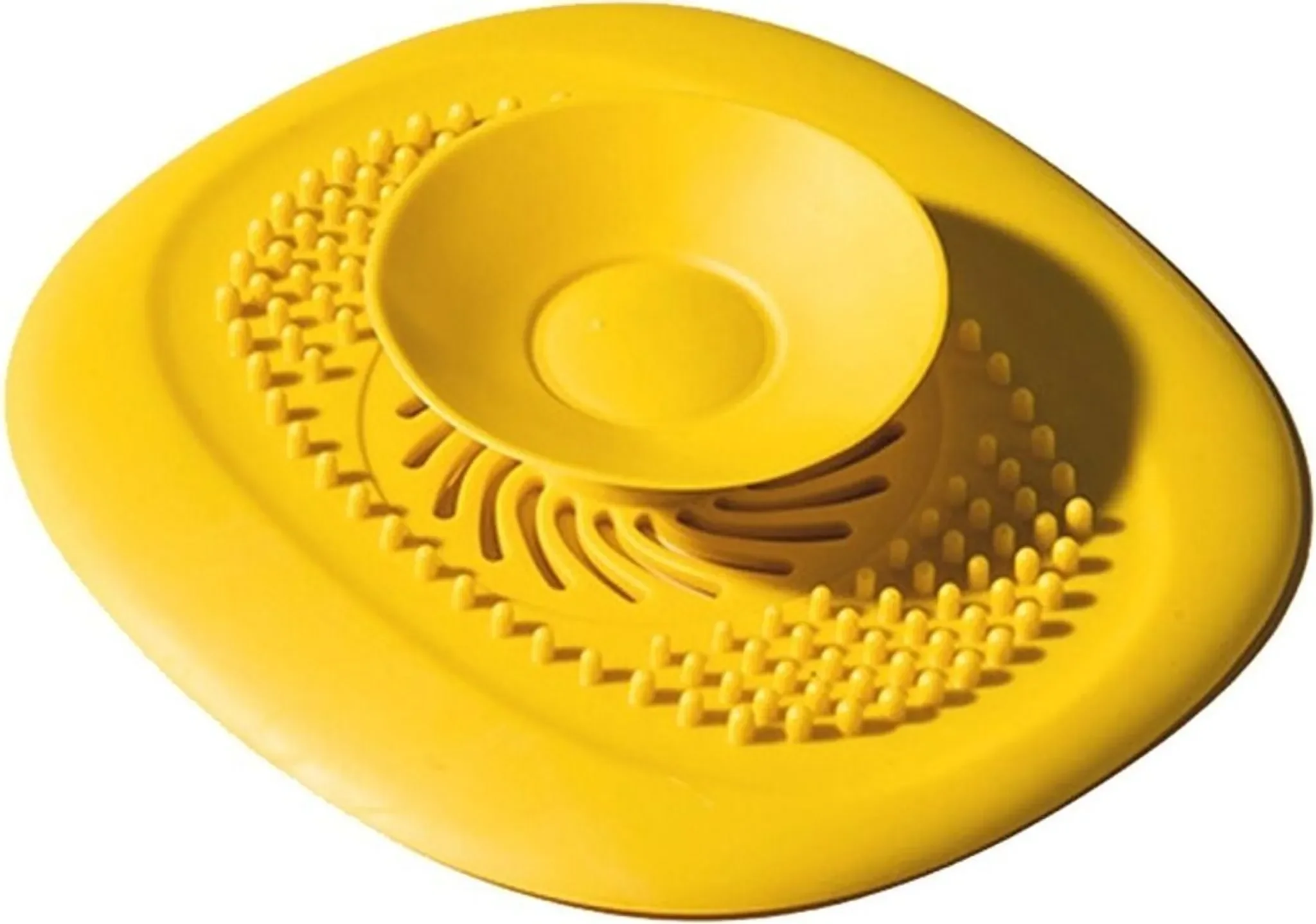 Abfluss-Haarfänger & Sieb – Silikon, Gelb
