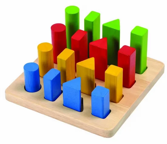 PLANTOYS Geometrie Lernspielzeug mit Stiften für Kinder