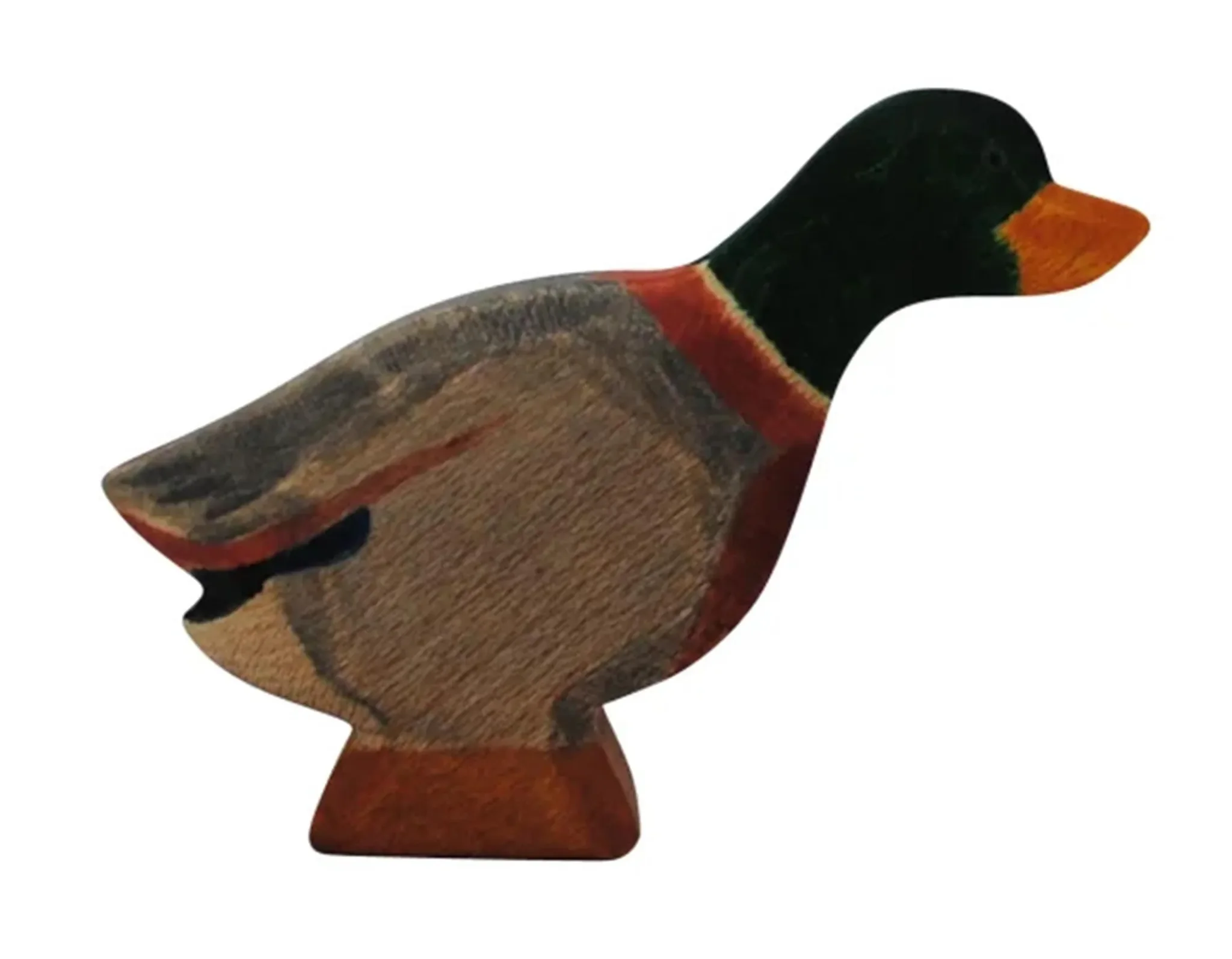 Holzwald 2351 Erpel Holzfigur Deko handgefertigt 7 x 9,8 x 2,5 cm