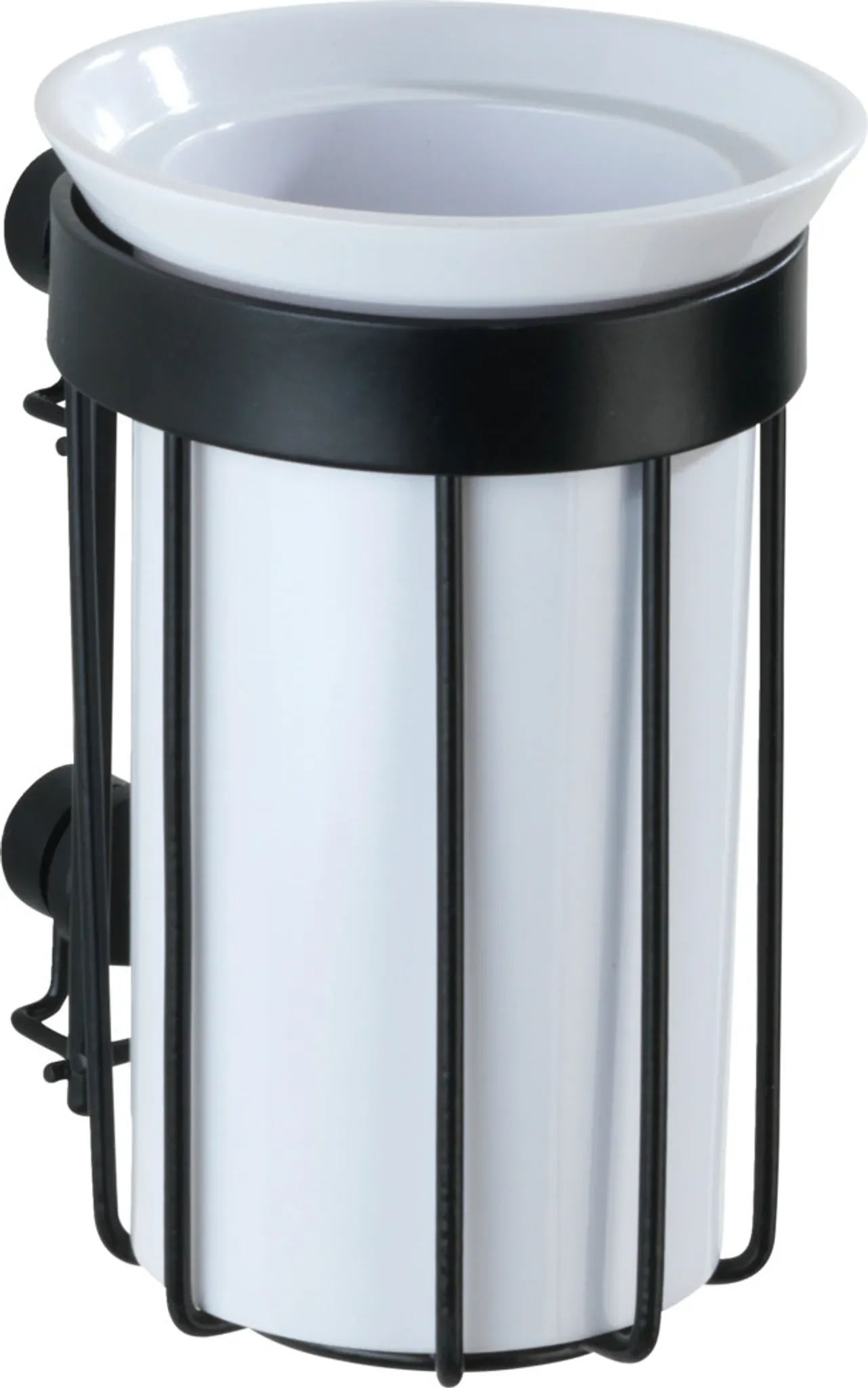 Zahnputzbecher mit Halter „Classic Plus Black“ – Industrial Style