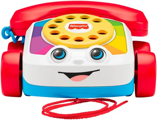 Fisher Price Plappertelefon Nachziehspielzeug für Babys