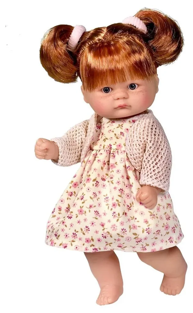Asi Dreams Babypuppe Bomboncín 20 cm mit Blumenkleid, weicher Körper