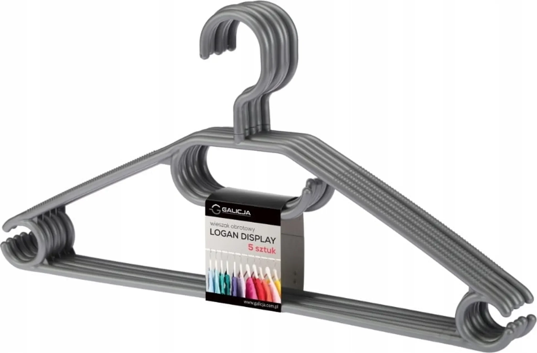 Drehbarer Kleiderbügel „Logan“ – 5er-Set