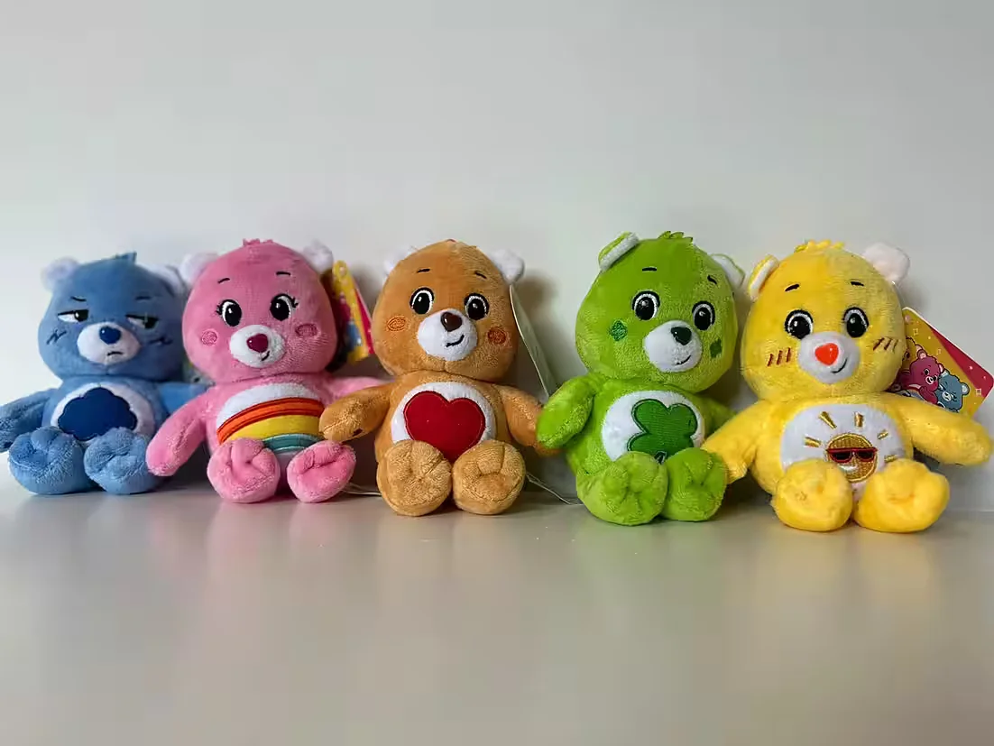 SOMA Care Bears Glücksbärchi Bagclip 14 cm braun Kuscheltier