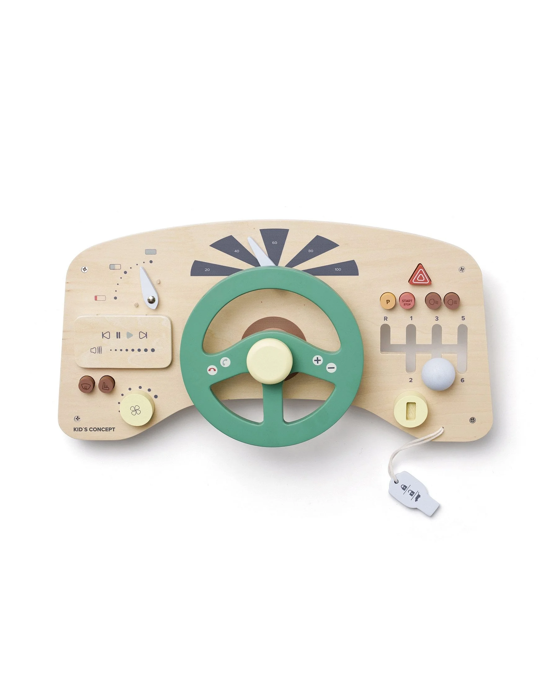 Kids Concept Motorikbrett Aiden Auto ab 12 Monate 45x23x14cm