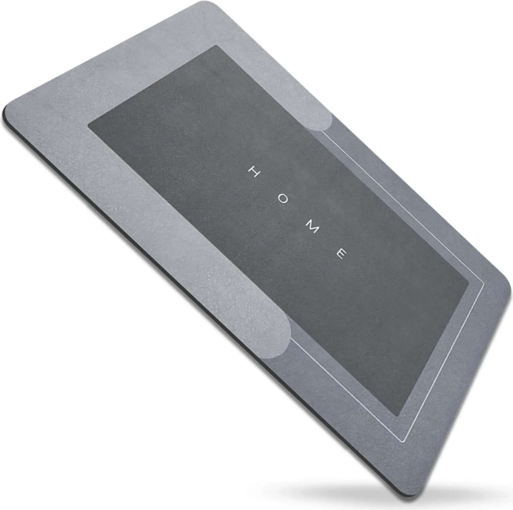 Rutschfester Badteppich 50 × 80 cm – Grau