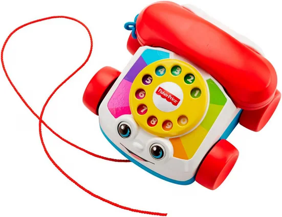 Fisher Price Plappertelefon Nachziehspielzeug für Babys