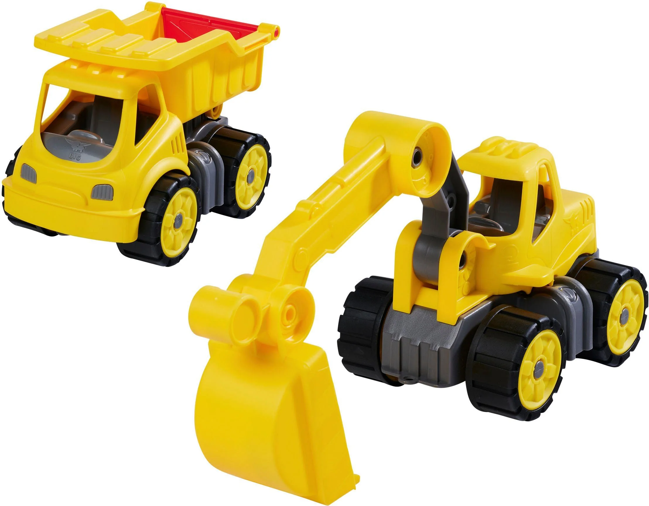 BIG Power-Worker Mini Spielzeug-Baumaschine Baufahrzeug
