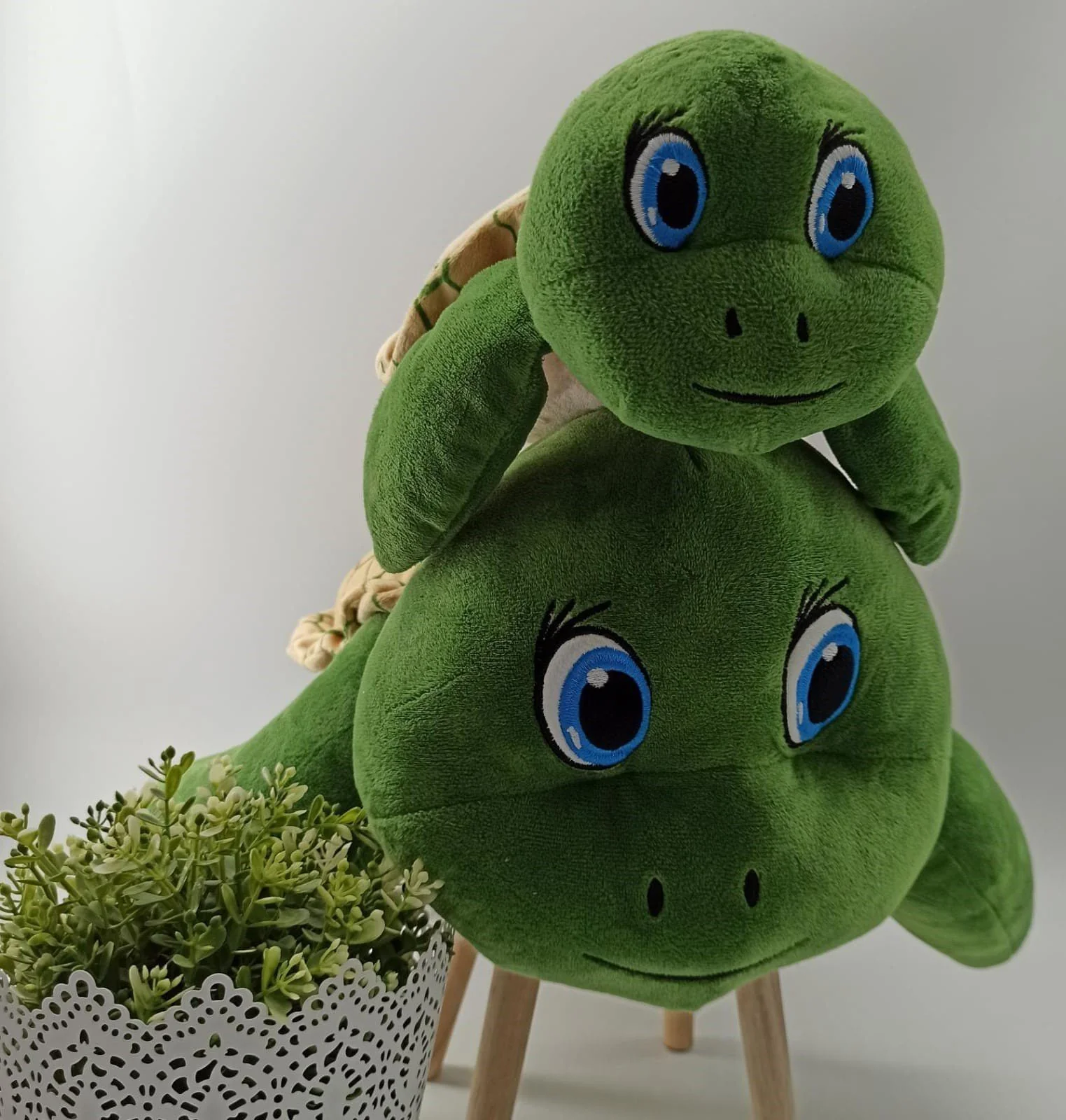 SOMA Plüsch Schildkröte Kuscheltier grün 30 cm XXL