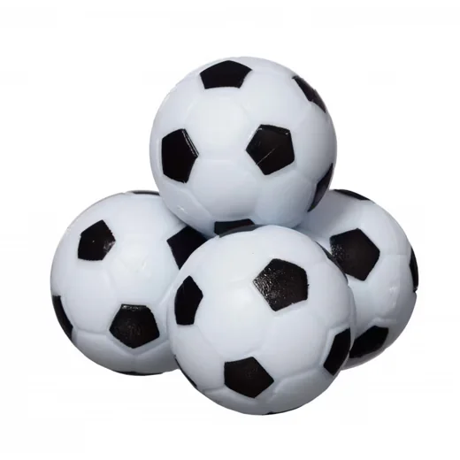 BEST SPORTING Kickerbälle Tischkicker schwarz weiß 3,6 cm 4er Set