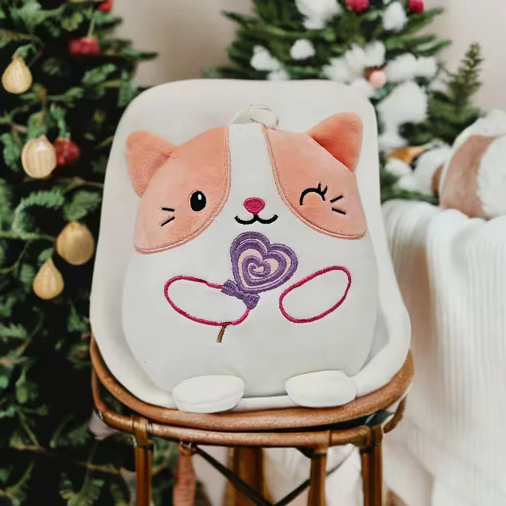 SOMA Kawaii Kuties Katze Plüsch Kuscheltier 20 cm rosa weiß Geschenk