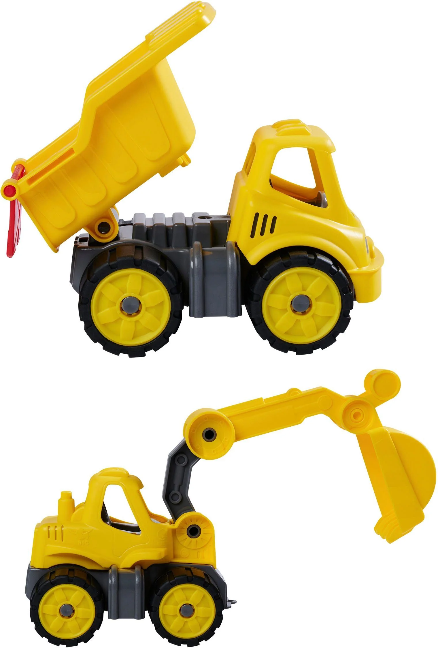 BIG Power-Worker Mini Spielzeug-Baumaschine Baufahrzeug
