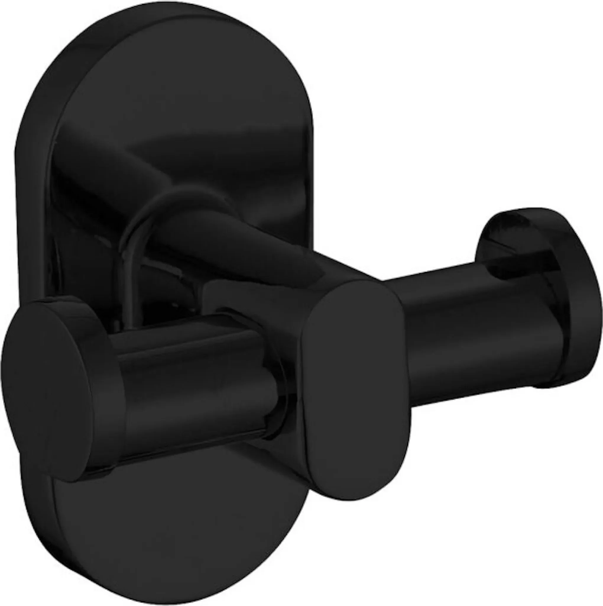 Muro Handtuchhalter – Doppelseitig, Schwarz